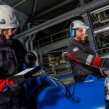 Intervention terrain en site industriel